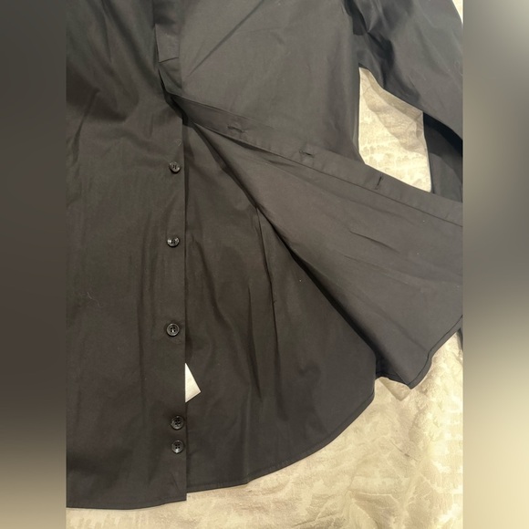 Versace collection slim black button down mandarin band collar 40 - Picture 12 of 12